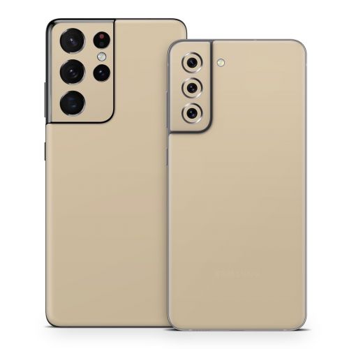Solid State Beige Samsung Galaxy S21 Series Skin