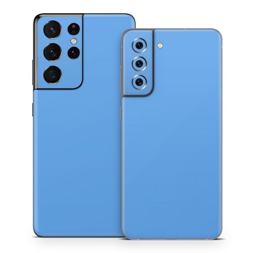 Solid State Blue Samsung Galaxy S21 Series Skin