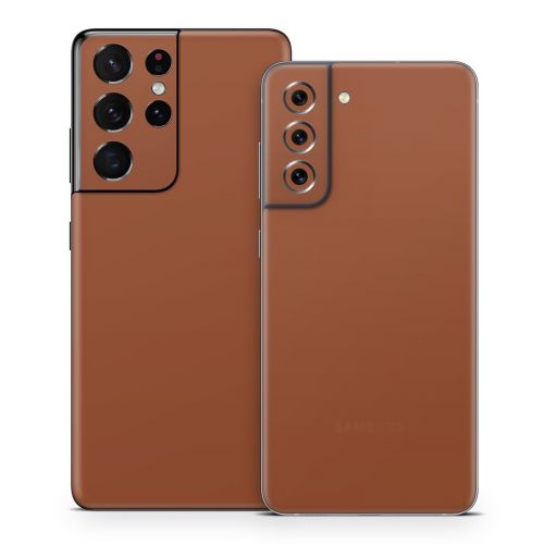 Solid State Cinnamon Samsung Galaxy S21 Series Skin