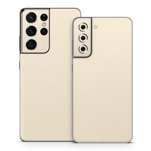 Solid State Creme Samsung Galaxy S21 Series Skin