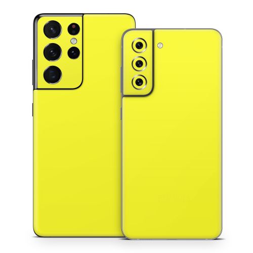 Solid State Lemon Samsung Galaxy S21 Series Skin