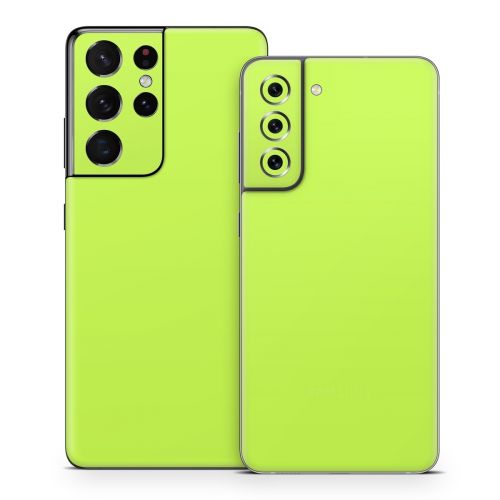 Solid State Lime Samsung Galaxy S21 Series Skin