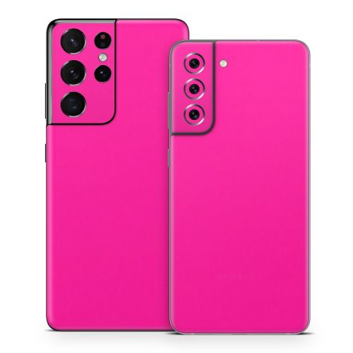 Solid State Malibu Pink Samsung Galaxy S21 Series Skin