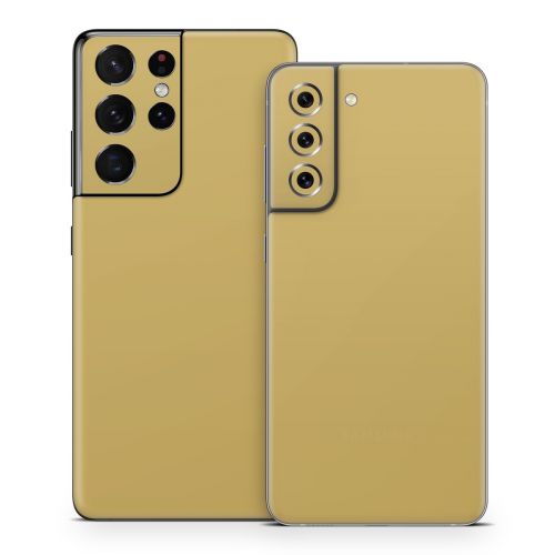 Solid State Mustard Samsung Galaxy S21 Series Skin