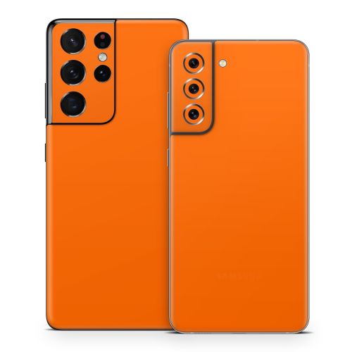 Solid State Pumpkin Samsung Galaxy S21 Series Skin