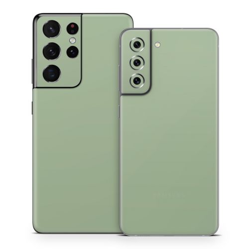 Solid State Sage Samsung Galaxy S21 Series Skin