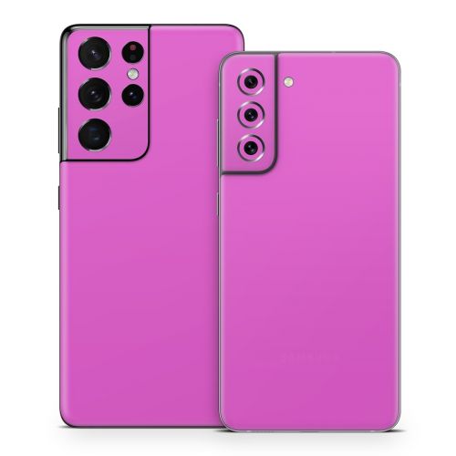 Solid State Vibrant Pink Samsung Galaxy S21 Series Skin
