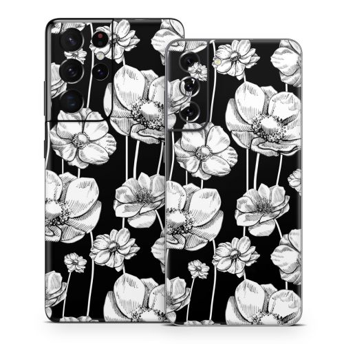 Striped Blooms Samsung Galaxy S21 Series Skin