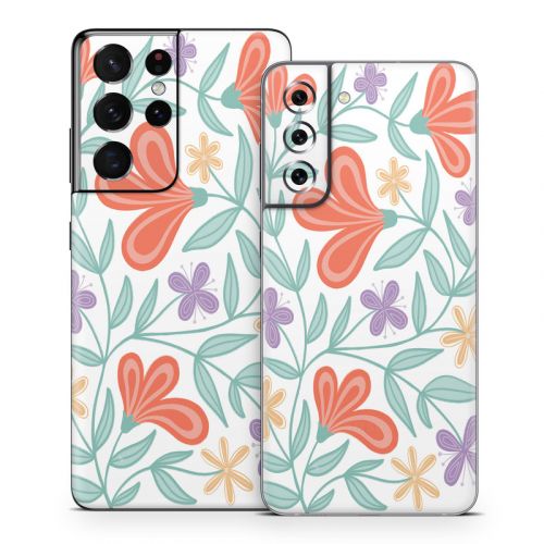 Summer Blooms Samsung Galaxy S21 Series Skin