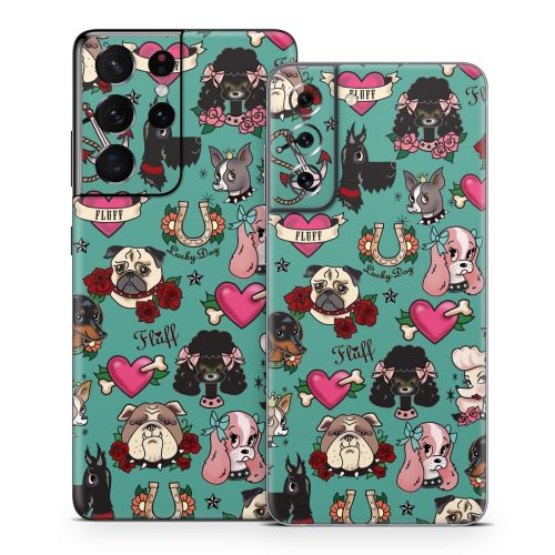 Tattoo Dogs Samsung Galaxy S21 Series Skin