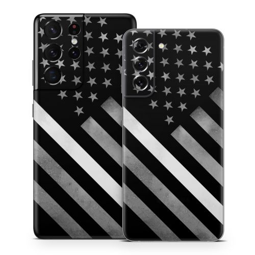 Thin White Line Hero Samsung Galaxy S21 Series Skin