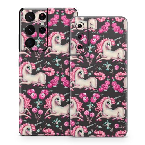 Unicorns and Roses Samsung Galaxy S21 Series Skin