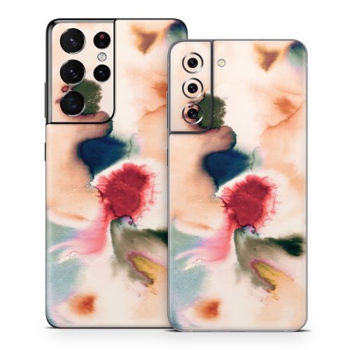 Abstract Watercolor Mineral Samsung Galaxy S21 Series Skin