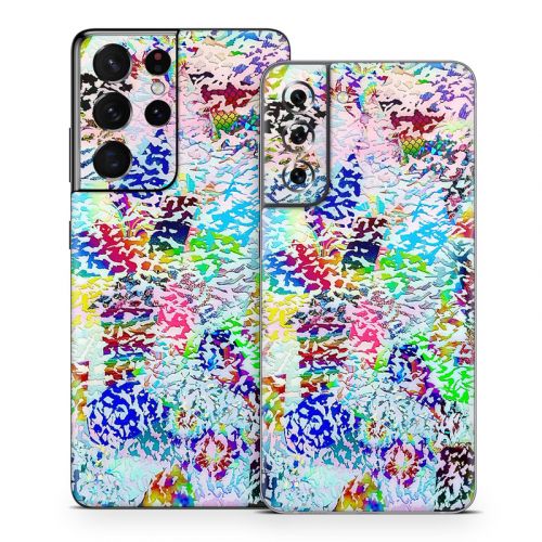 White Etching Samsung Galaxy S21 Series Skin