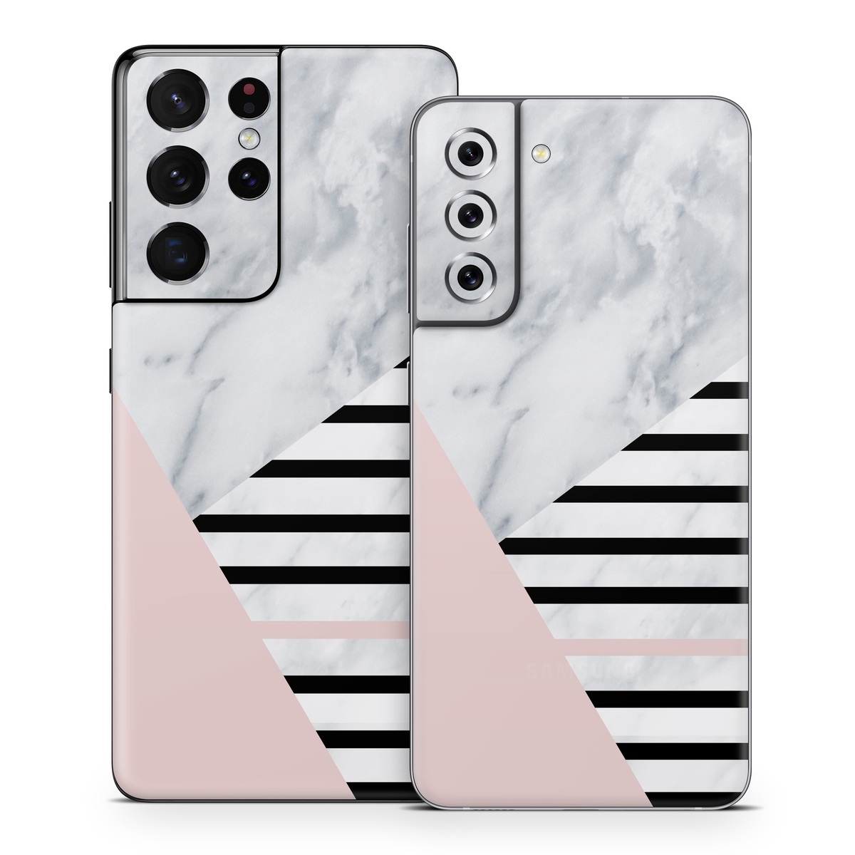 Samsung Galaxy S21 Series Skin design of White, Line, Architecture, Stairs, Parallel, with gray, black, white, pink colors