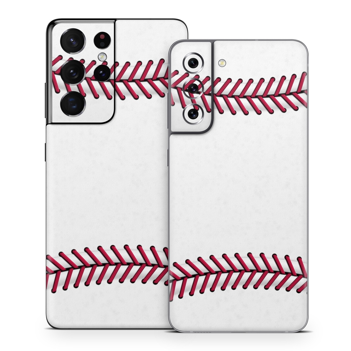 Samsung Galaxy S21 Series Skin design of Red, Line, Pink, Parallel, Paper, with white, red colors