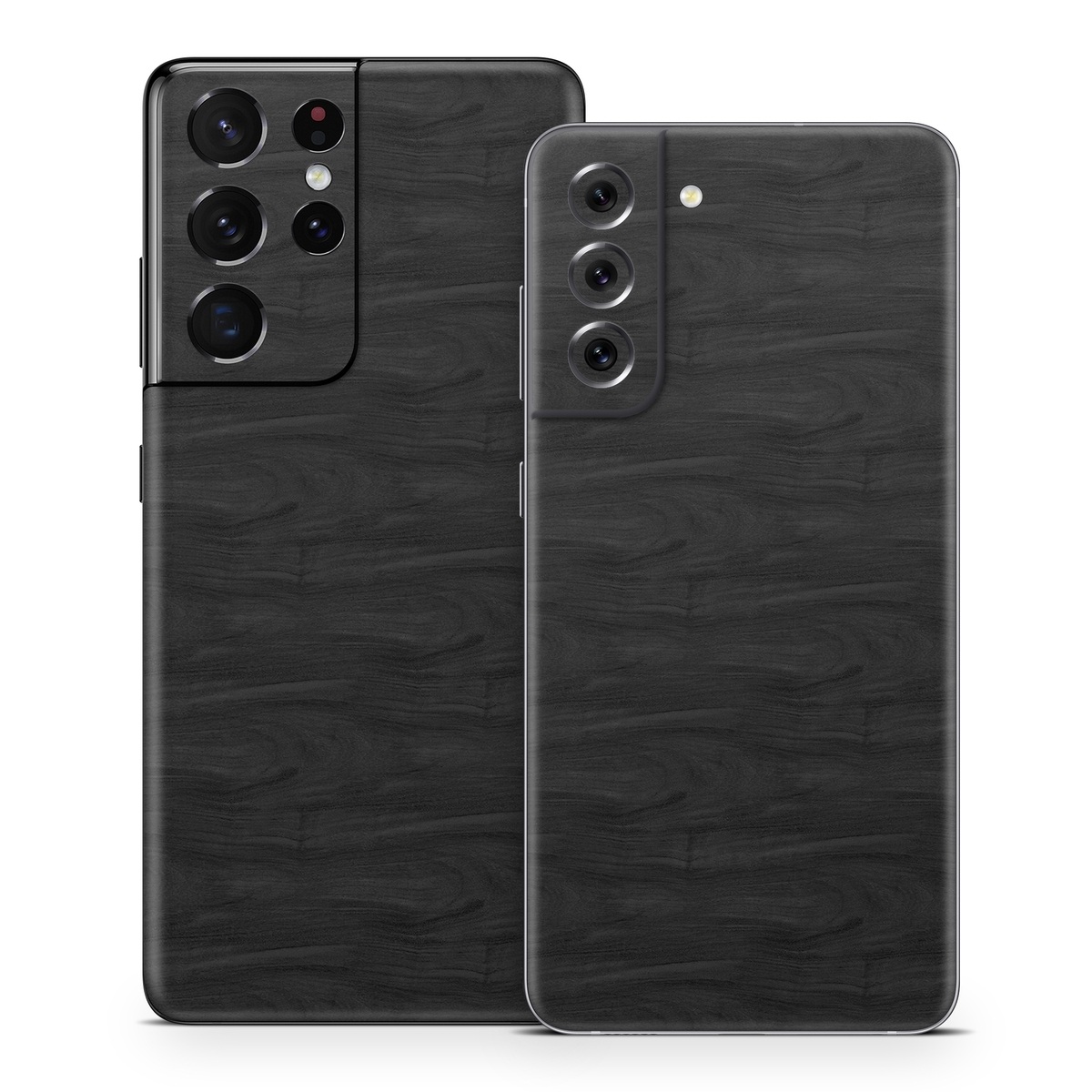 Samsung Galaxy S21 Skin design of Black, Brown, Wood, Grey, Flooring, Floor, Laminate flooring, Wood flooring with black colors