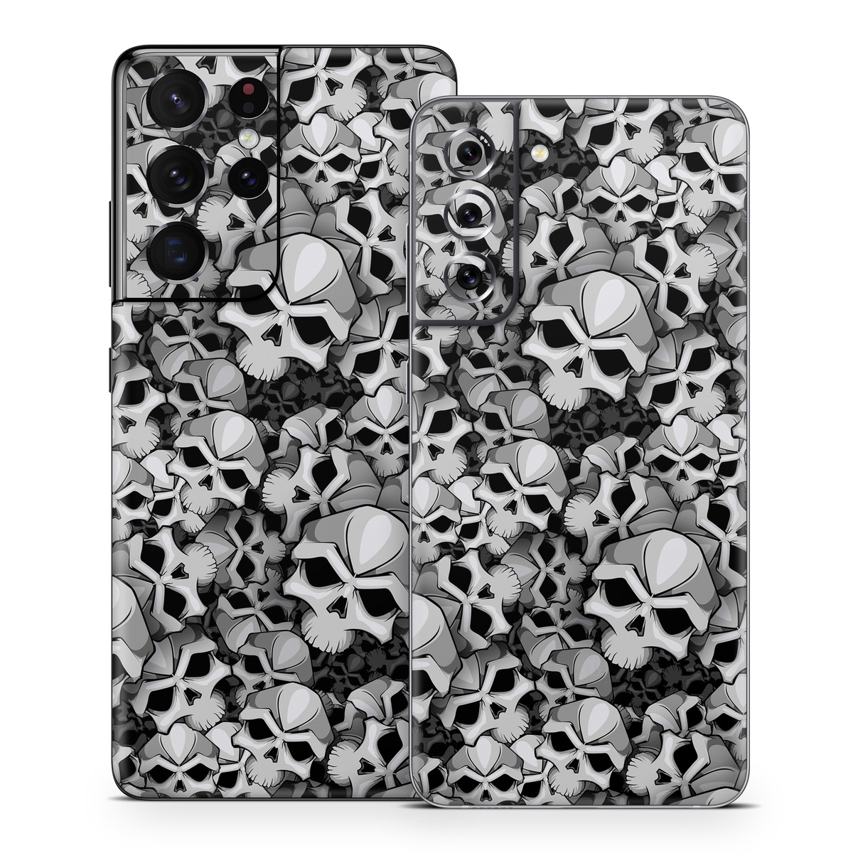 Samsung Galaxy S21 Series Skin design of Pattern, Black-and-white, Monochrome, Ball, Football, Monochrome photography, Design, Font, Stock photography, Photography, with gray, black colors
