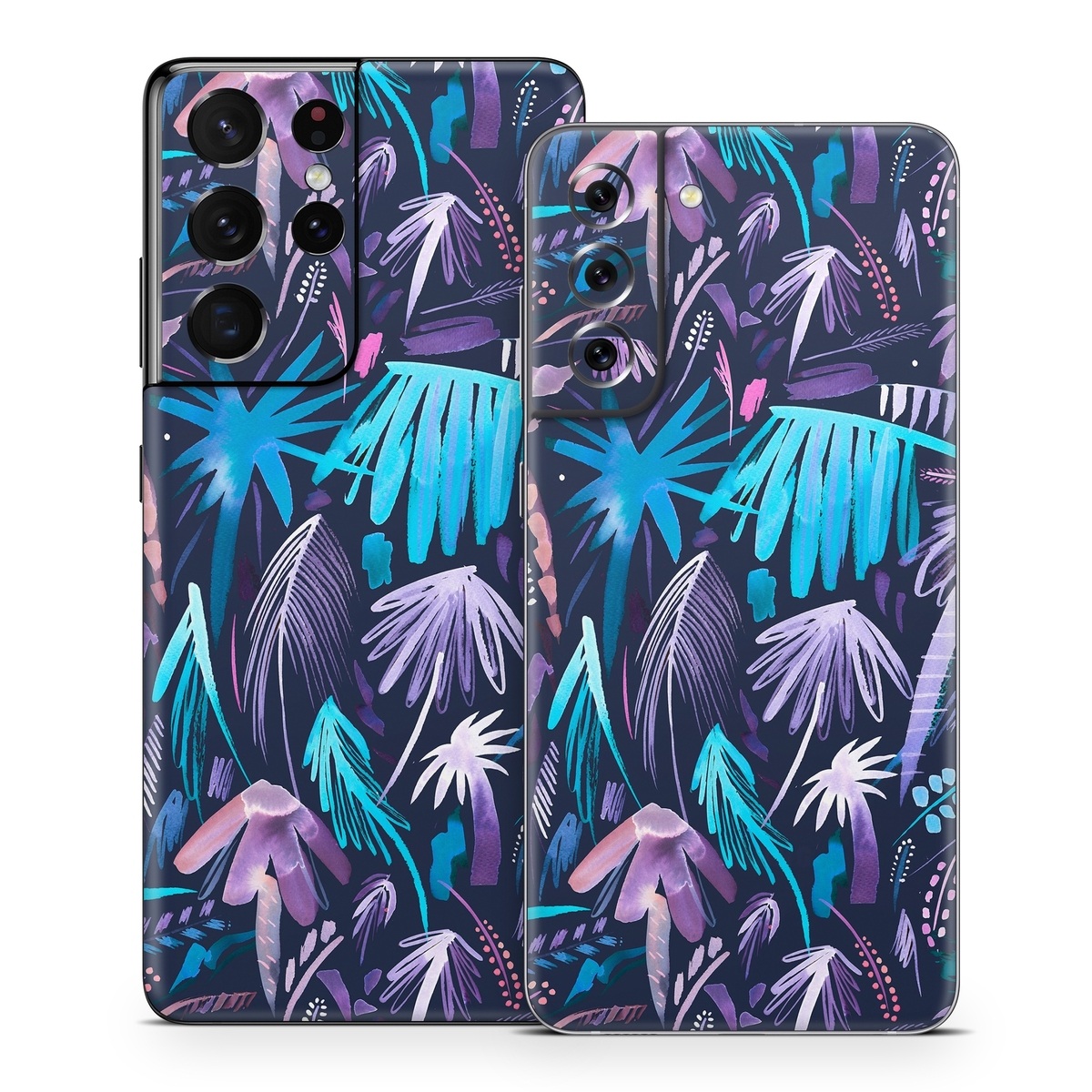 Samsung Galaxy S21 Series Skin design of Purple, Blue, Graffiti, Pattern, Psychedelic art, Art, Violet, Lilac, Design, Electric blue, with blue, purple, black, white, pink colors
