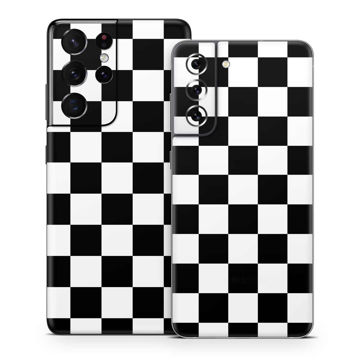 Samsung Galaxy S21 Series Skin design of Black, Photograph, Games, Pattern, Indoor games and sports, Black-and-white, Line, Design, Recreation, Square, with black, white colors