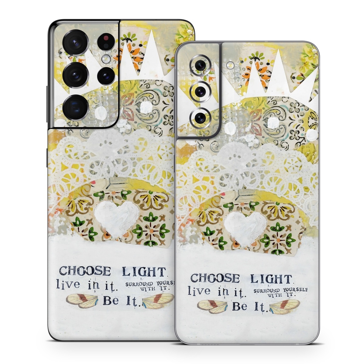 Samsung Galaxy S21 Series Skin design of Font, Greeting card, with yellow, white, green, orange, red, black colors