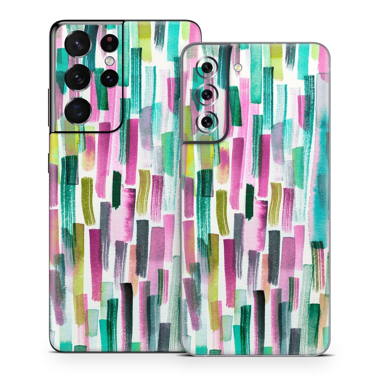 Samsung Galaxy S21 Series Skin design of Line, Turquoise, Pink, Pattern, Design, Magenta, Colorfulness, with white, green, blue, pink, purple, black, blue colors