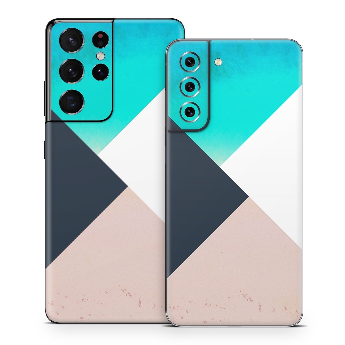 Samsung Galaxy S21 Series Skin design of Blue, Turquoise, Aqua, Line, Triangle, Design, Material property, Graphic design, Pattern, Architecture, with black, white, brown, blue colors
