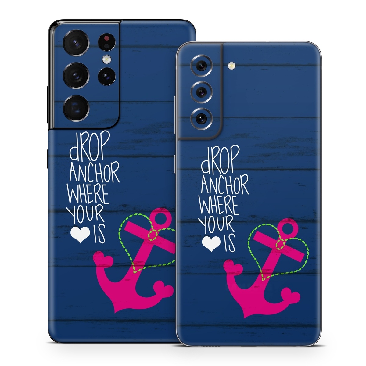 Samsung Galaxy S21 Series Skin design of Font, Text, Love, Heart, Illustration, Anchor, Graphic design, Gesture, with black, purple, gray, red, blue, white colors