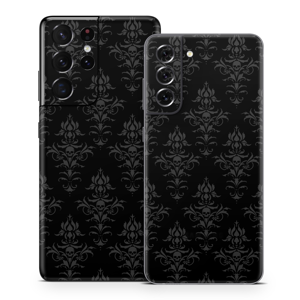 Samsung Galaxy S21 Series Skin design of Black, Pattern, Design, Monochrome, Black-and-white, Darkness, Monochrome photography, Symmetry, with black, gray colors