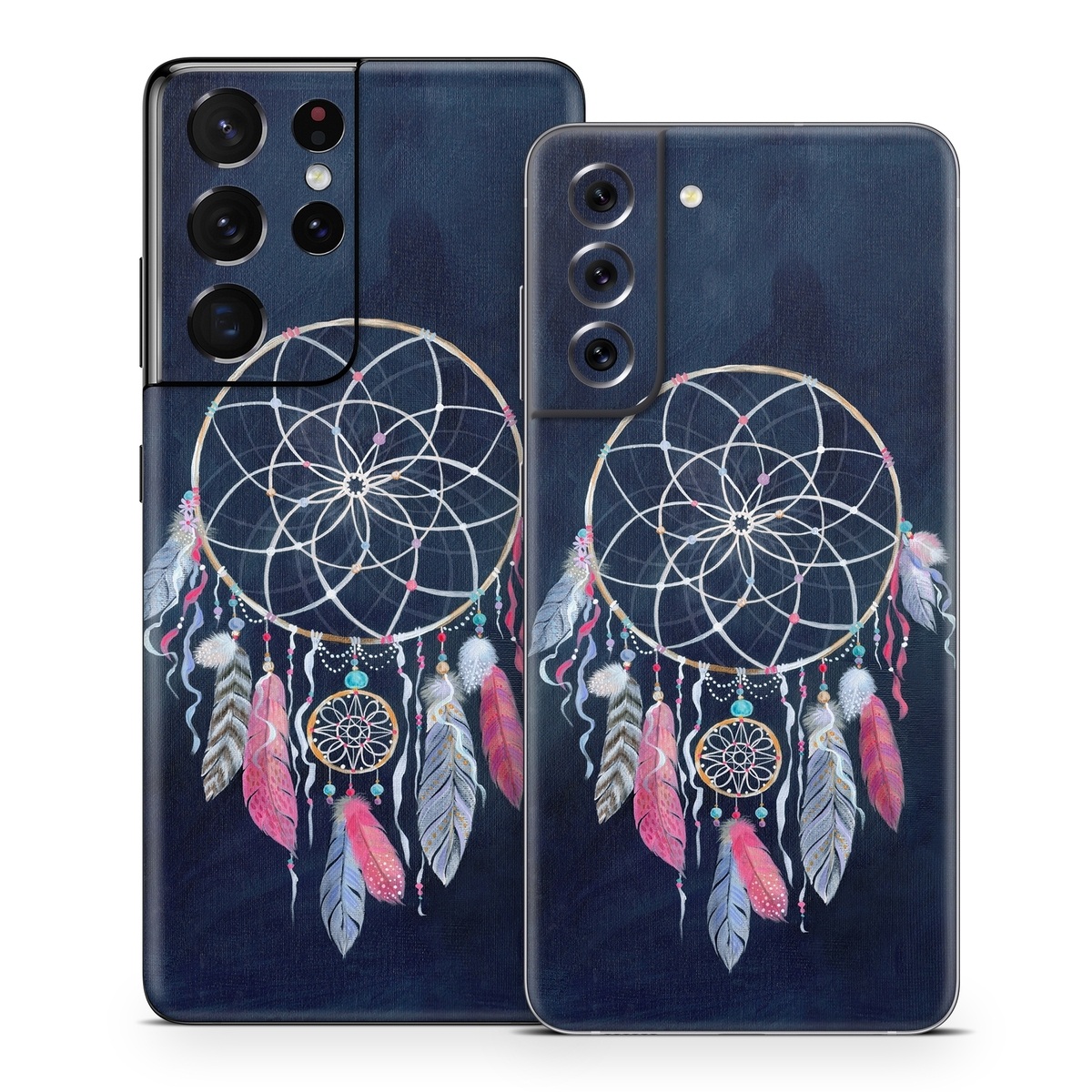 Samsung Galaxy S21 Series Skin design of Fashion accessory, Jewellery, Textile, Illustration, Turquoise, Art, Still life photography, with blue, white, pink, yellow, orange, blue colors