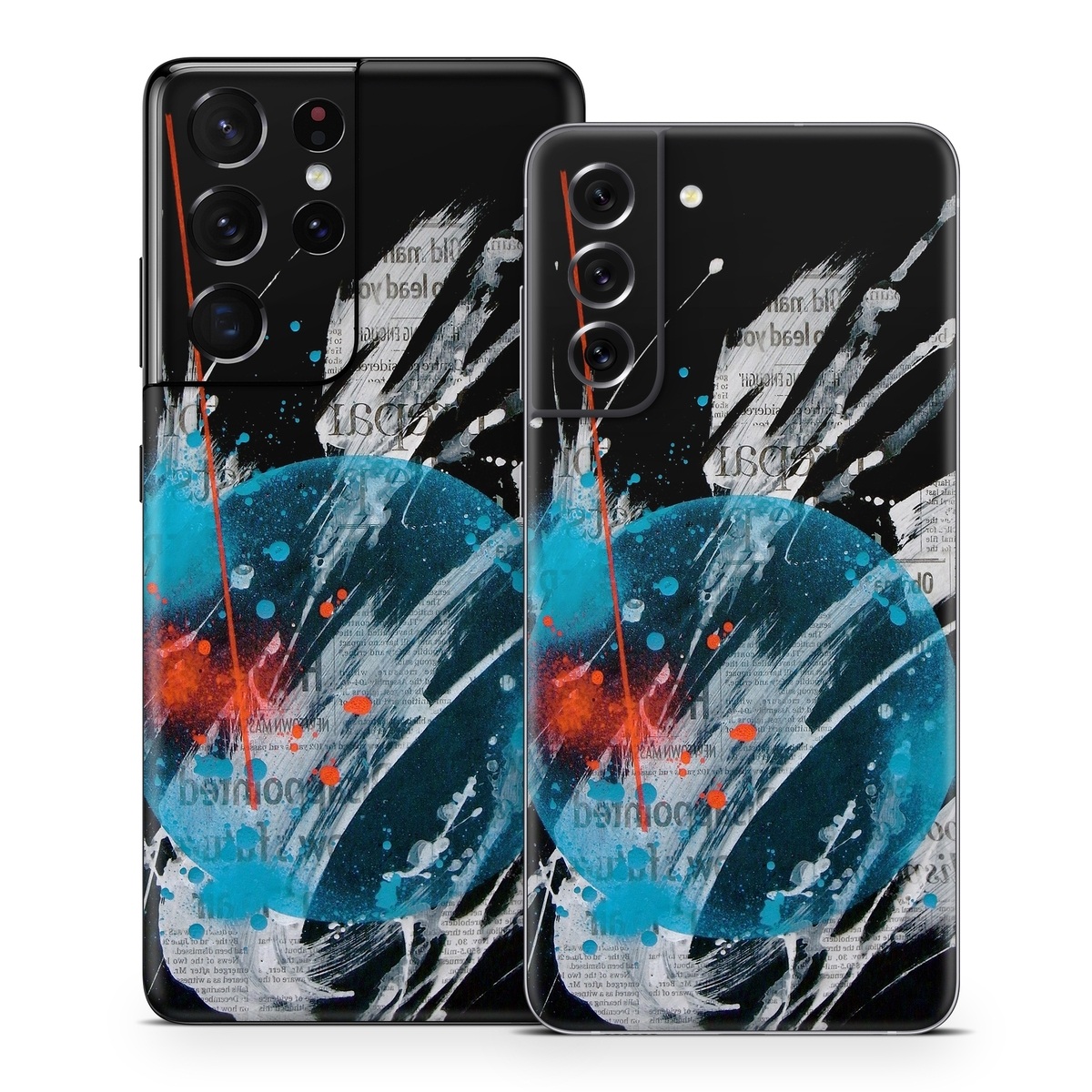 Samsung Galaxy S21 Series Skin design of Graphic design, Illustration, Graphics, Design, Art, Space, World, with black, gray, blue, red colors