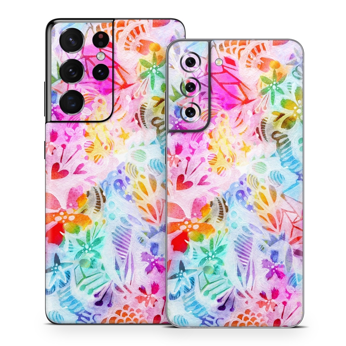 Samsung Galaxy S21 Series Skin design of Pattern, Design, Textile, Art, with gray, pink, purple, blue colors