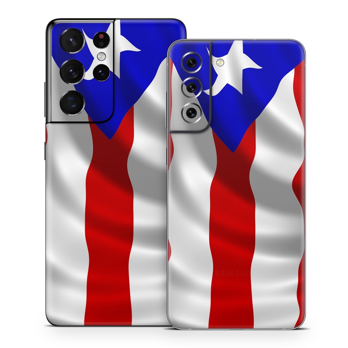 Samsung Galaxy S21 Series Skin design of Flag, Flag of the united states, Flag Day (USA), Veterans day, Independence day, with red, blue, white colors