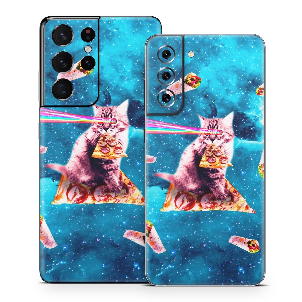 Samsung Galaxy S21 Series Skin design of Illustration, Organism, Graphic design, Art, Space, Fictional character, Extreme sport, Graphics, with blue, white, gray, yellow, red, orange colors