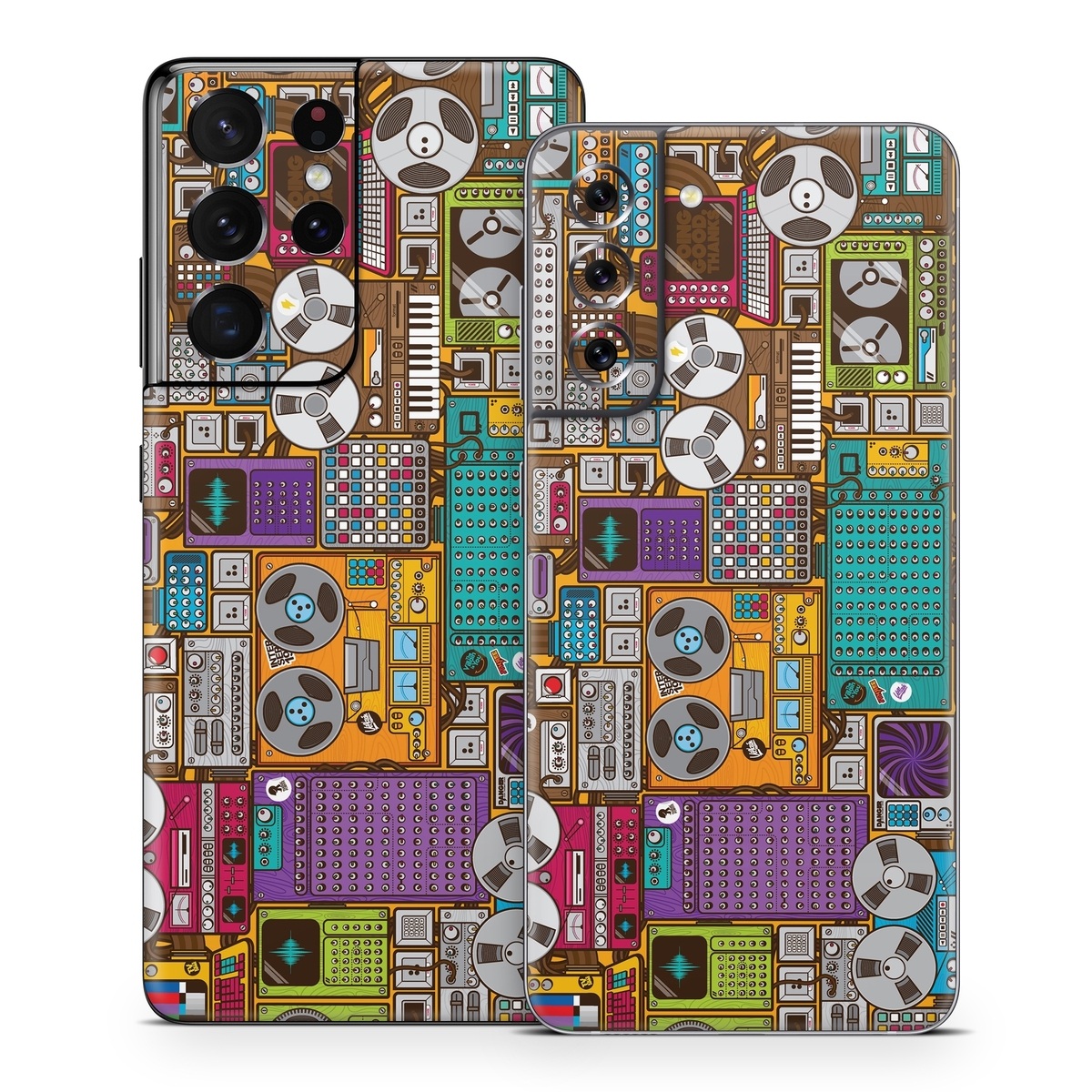 Samsung Galaxy S21 Series Skin design of Games, Pc game, Design, Pattern, Screenshot, Art, with gray, black, red, green, blue, purple colors