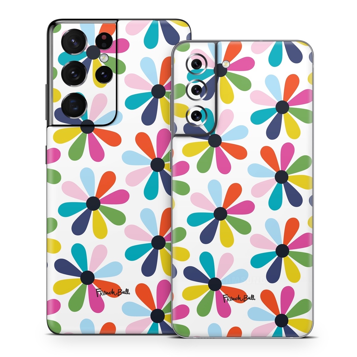 Samsung Galaxy S21 Series Skin design of Colorfulness, Aqua, Symmetry, Pattern, Electric blue, Art, Circle, Visual arts, Tints and shades, Wrapping paper, with white, red, blue, pink, purple, green colors