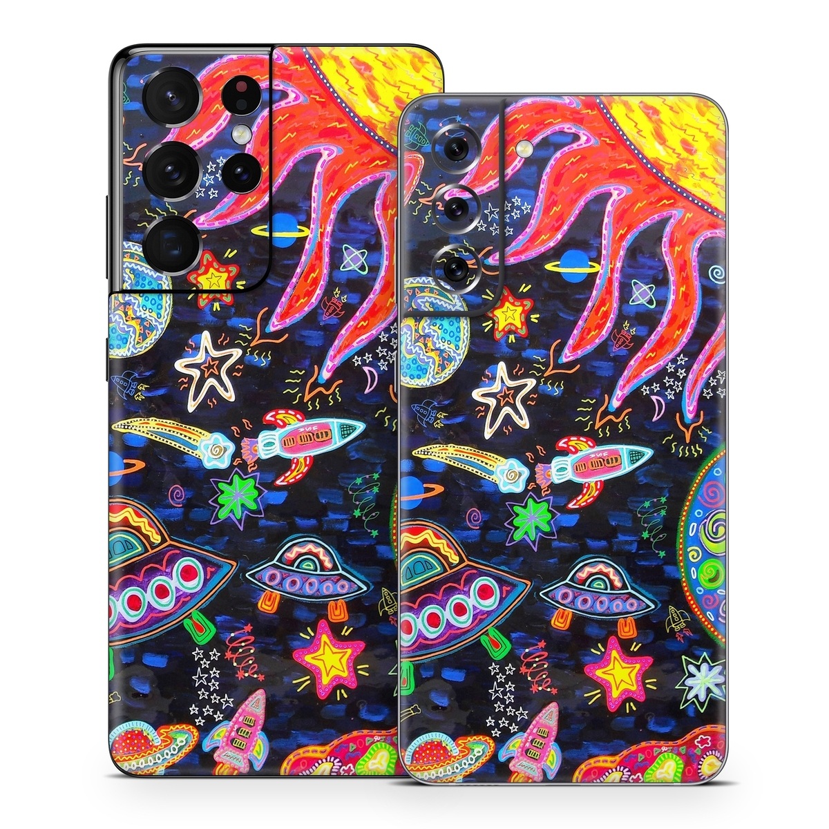 Samsung Galaxy S21 Series Skin design of Pattern, Psychedelic art, Visual arts, Paisley, Design, Motif, Art, Textile, with black, gray, blue, red colors
