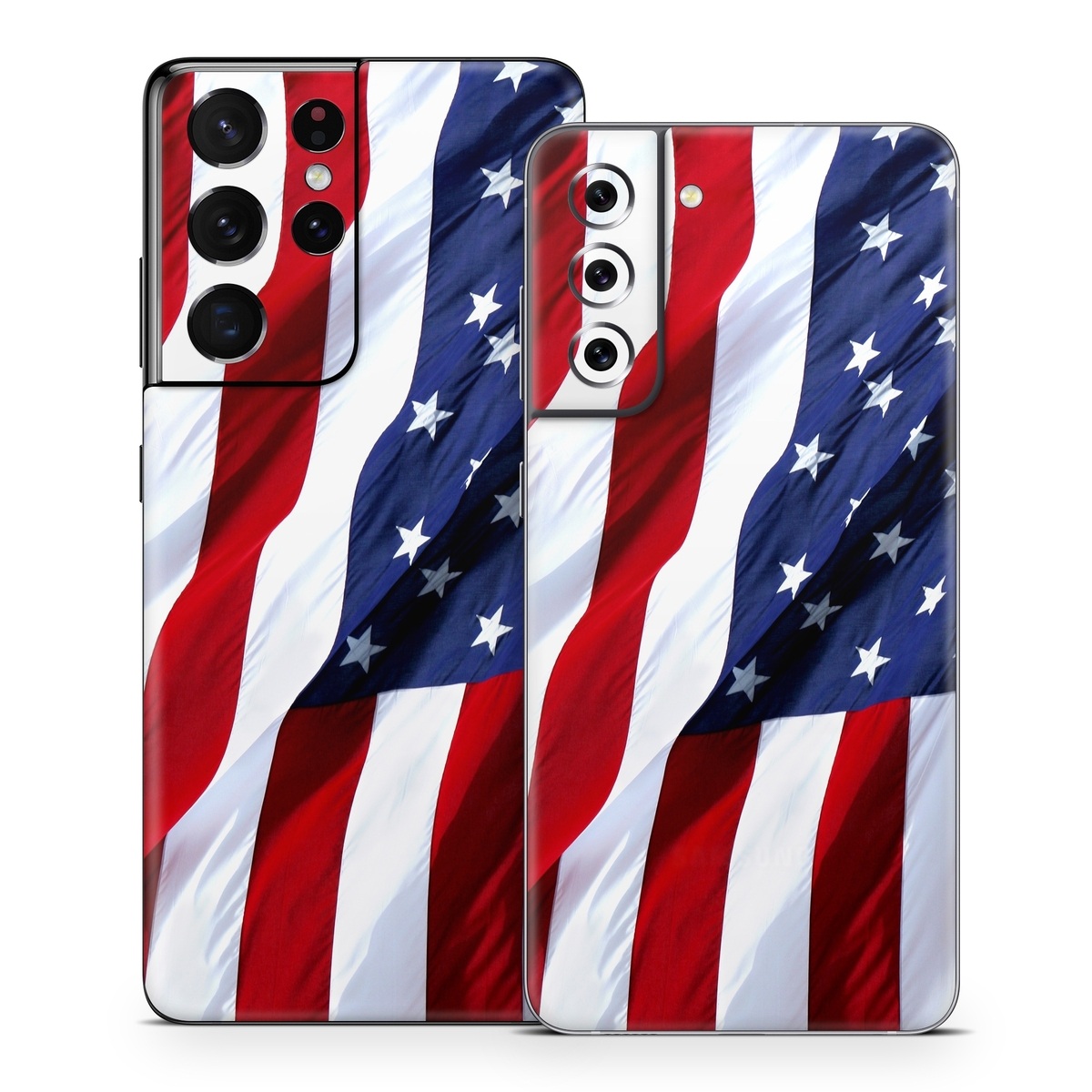 Samsung Galaxy S21 Series Skin design of Flag, Flag of the united states, Flag Day (USA), Veterans day, Memorial day, Holiday, Independence day, Event, with red, blue, white colors