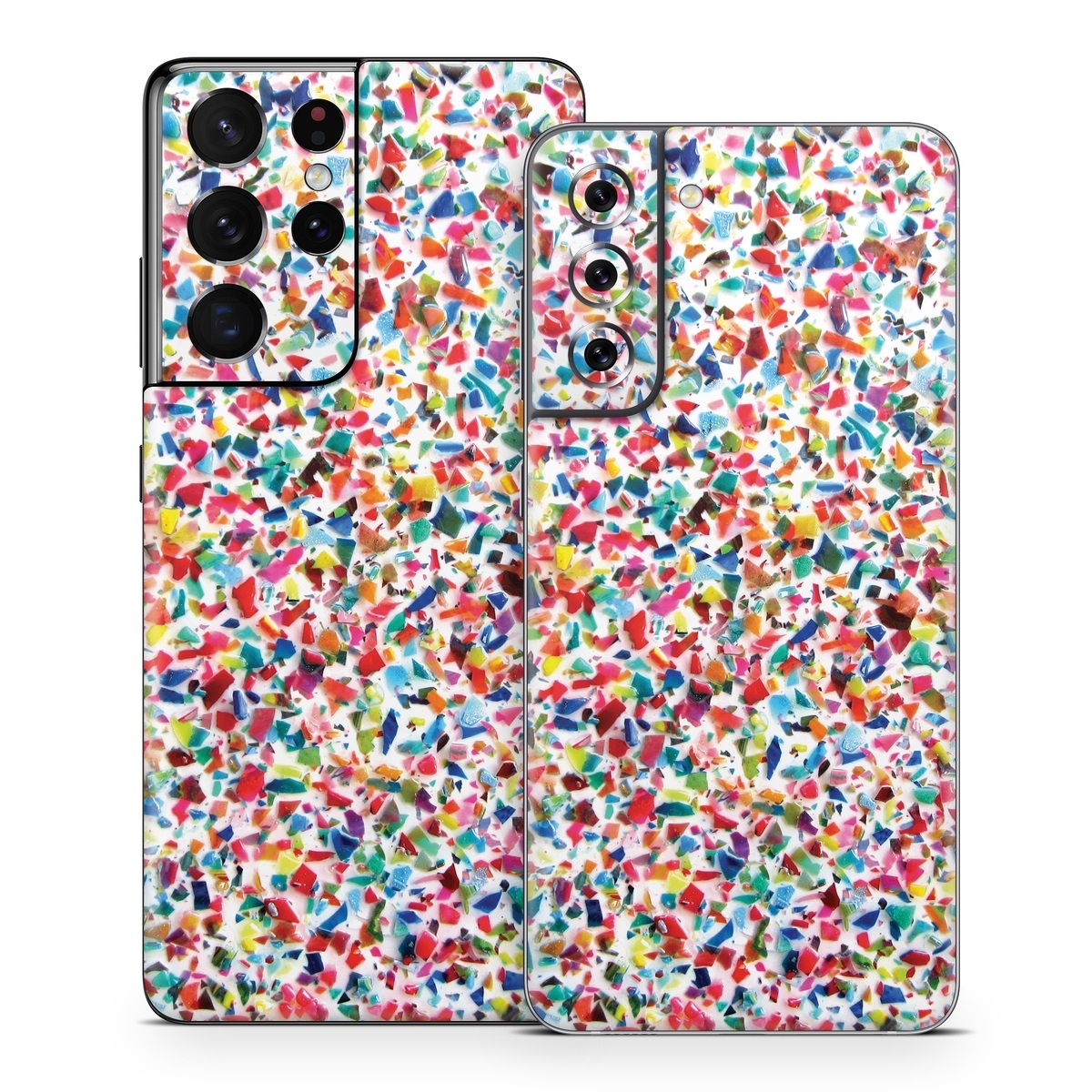 Samsung Galaxy S21 Series Skin design of Pattern, Wrapping paper, with red, orange, pink, blue, green, yellow colors