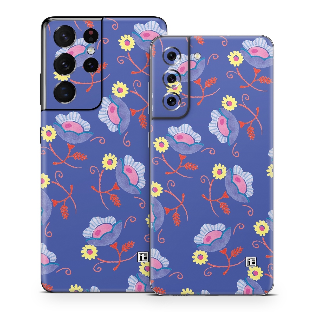 Samsung Galaxy S21 Series Skin design of Azure, Textile, Rectangle, Art, Aqua, Painting, Pattern, Electric blue, Font, Visual arts, with purple, red, yellow, pink colors