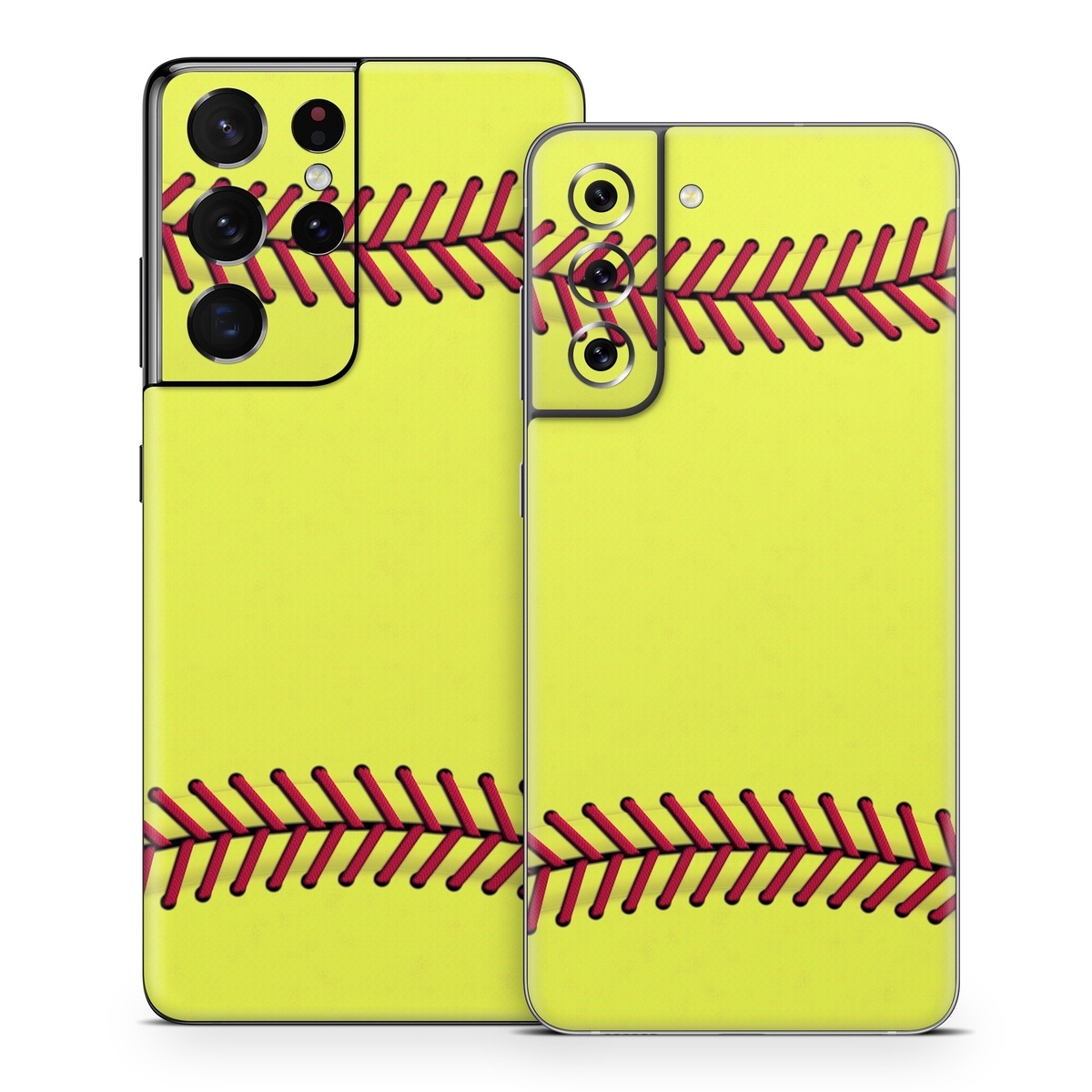 Samsung Galaxy S21 Series Skin design of Yellow, Plant, Line, Slope, Terrestrial plant, Font, Art, Parallel, Circle, Rectangle, with yellow, red colors
