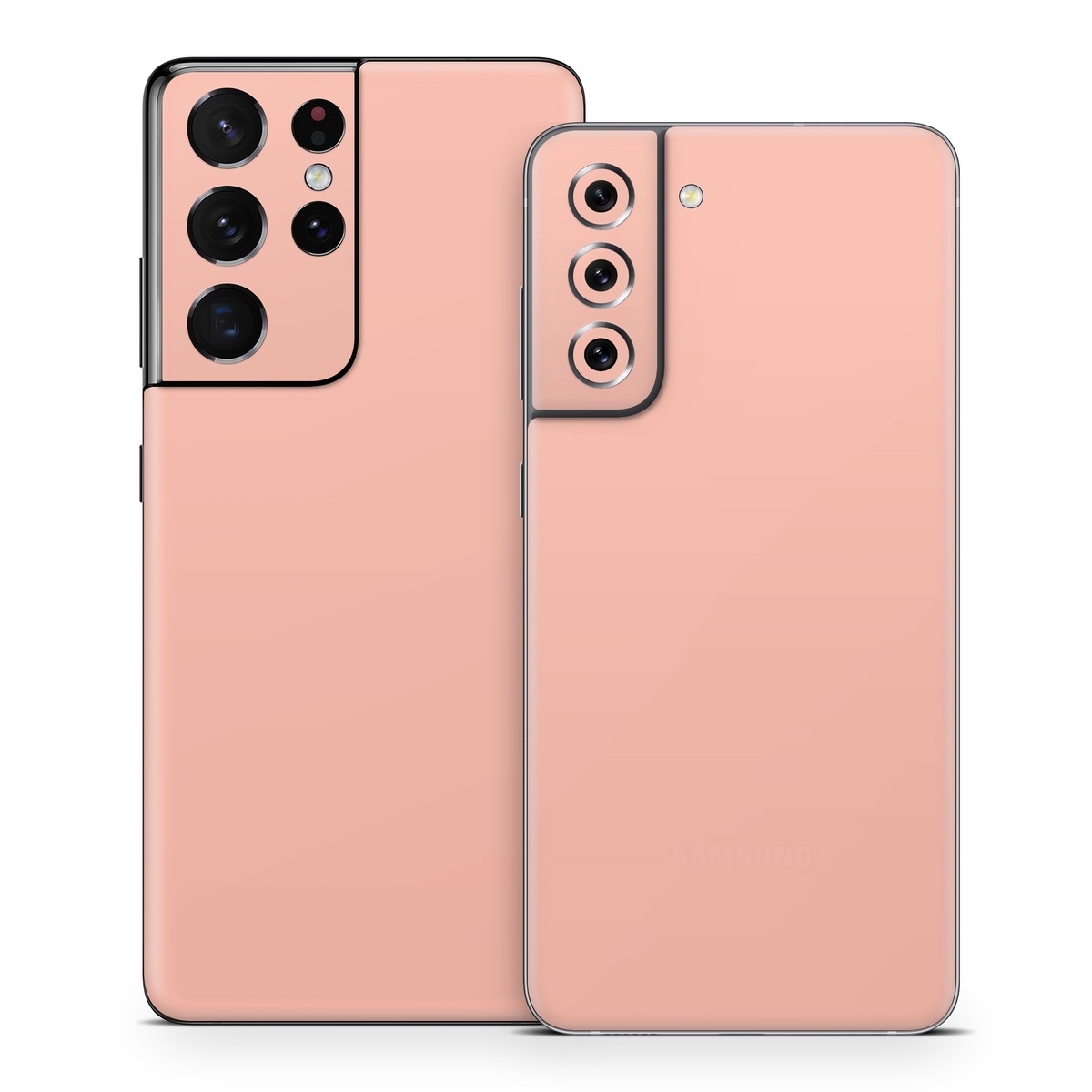 Samsung Galaxy S21 Series Skin design of Orange, Pink, Peach, Brown, Red, Yellow, Material property, Font, Beige, with orange, yellow, white colors