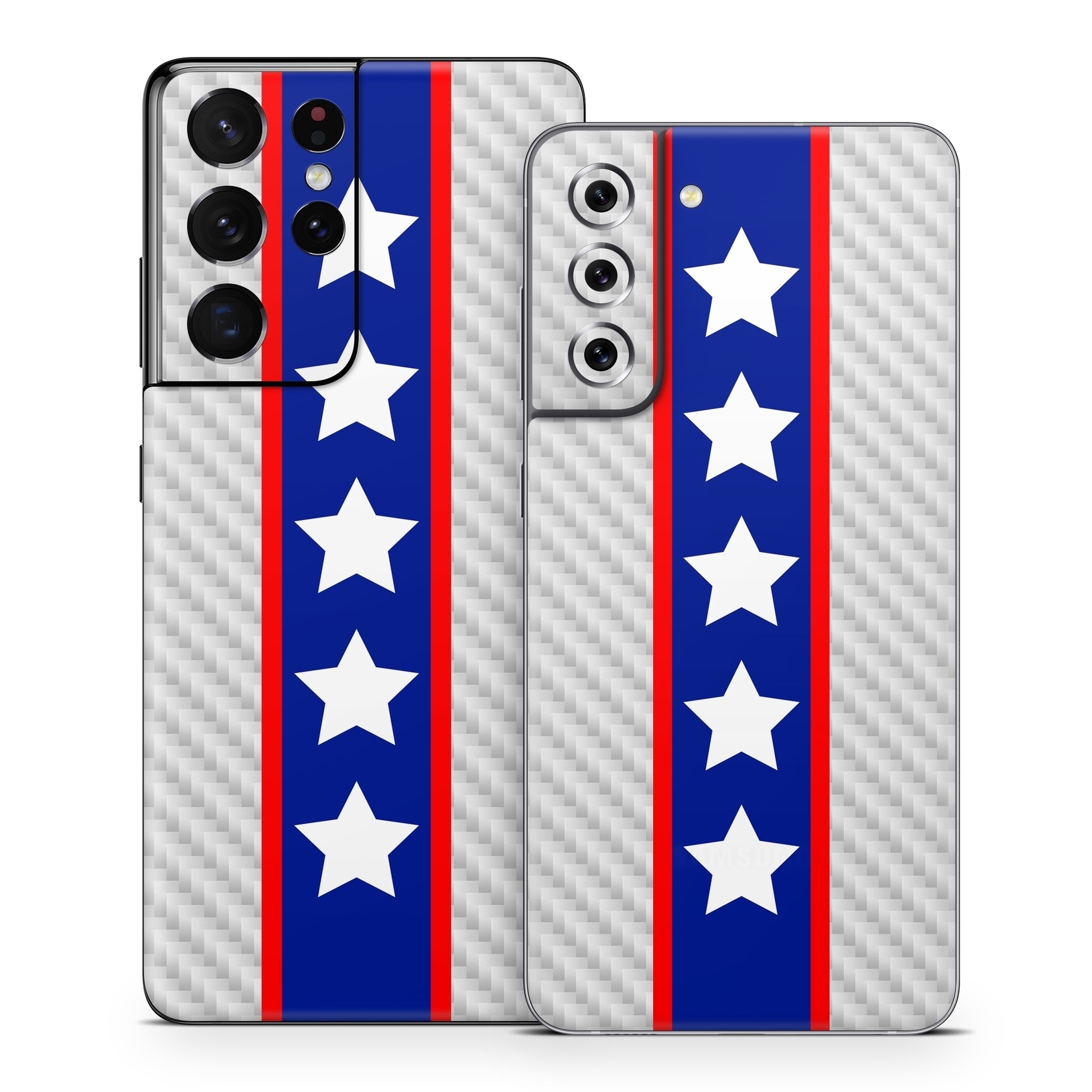 Samsung Galaxy S21 Series Skin design of Flag of the united states, Flag, Font, Parallel, Electric blue, Rectangle, Pattern, Flag Day (USA), Symbol, Carmine, with gray, white, blue, red colors