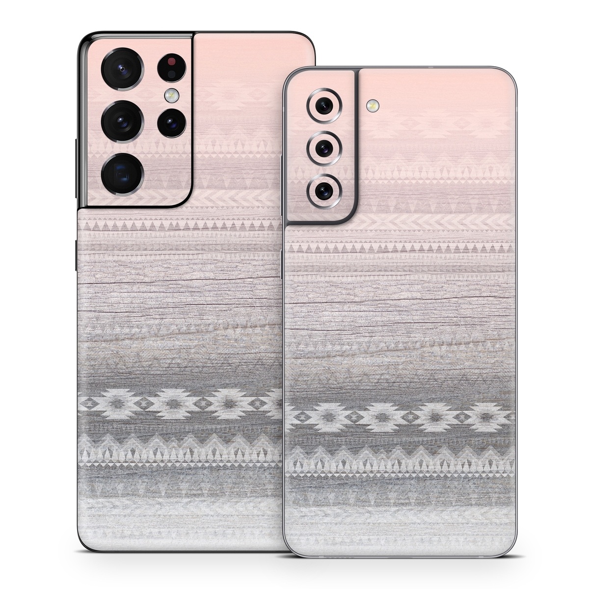 Samsung Galaxy S21 Series Skin design of White, Beige, Textile, Pattern, Lace, Tablecloth, Linen, Linens, with pink, white, gray colors