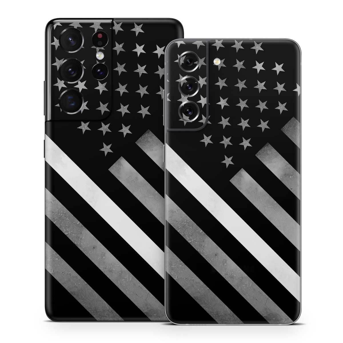 Samsung Galaxy S21 Series Skin design of Black, Black-and-white, Pattern, Monochrome Photography, Line, Flag Of The United States, Monochrome, Flag, Design, Font, Photography, Style, Parallel, with black, white, gray colors