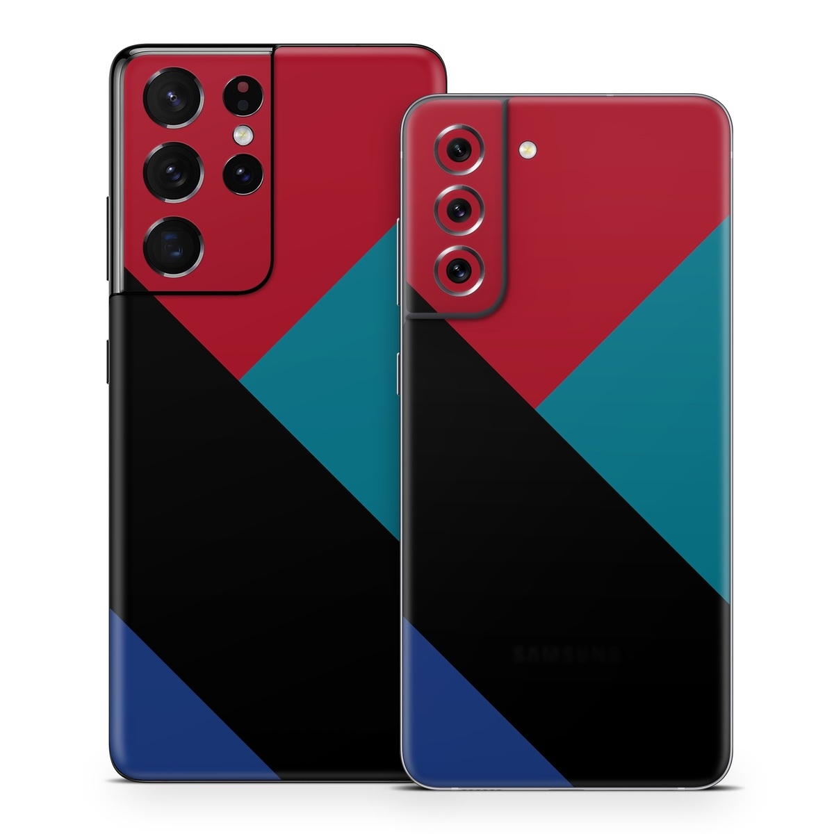 Samsung Galaxy S21 Series Skin design of Blue, Green, Turquoise, Azure, Teal, Electric blue, Line, Pattern, Design, Graphic design, with black, blue, red colors