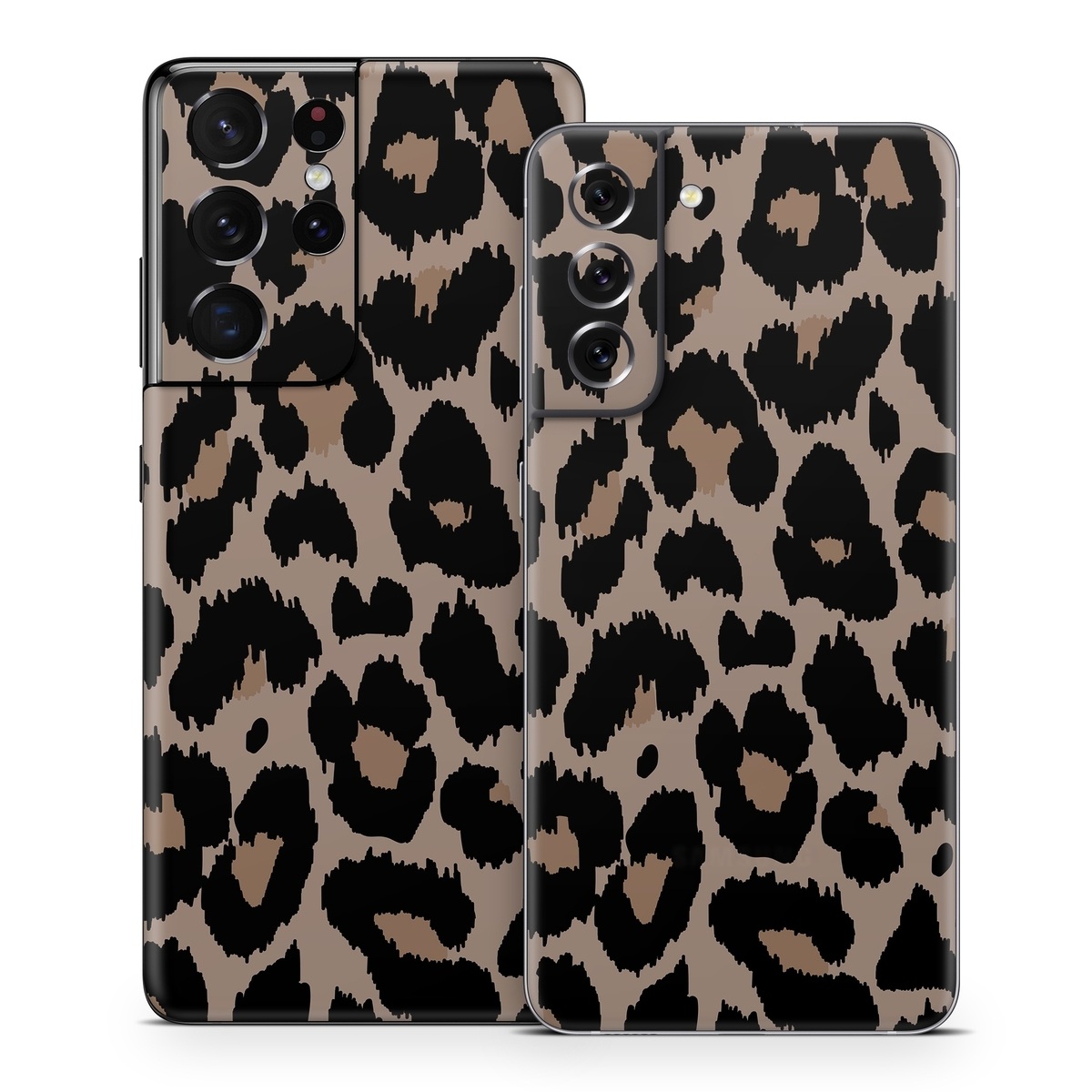 Samsung Galaxy S21 Series Skin design of Pattern, Brown, Fur, Design, Textile, Monochrome, Fawn, with black, gray, red, green colors