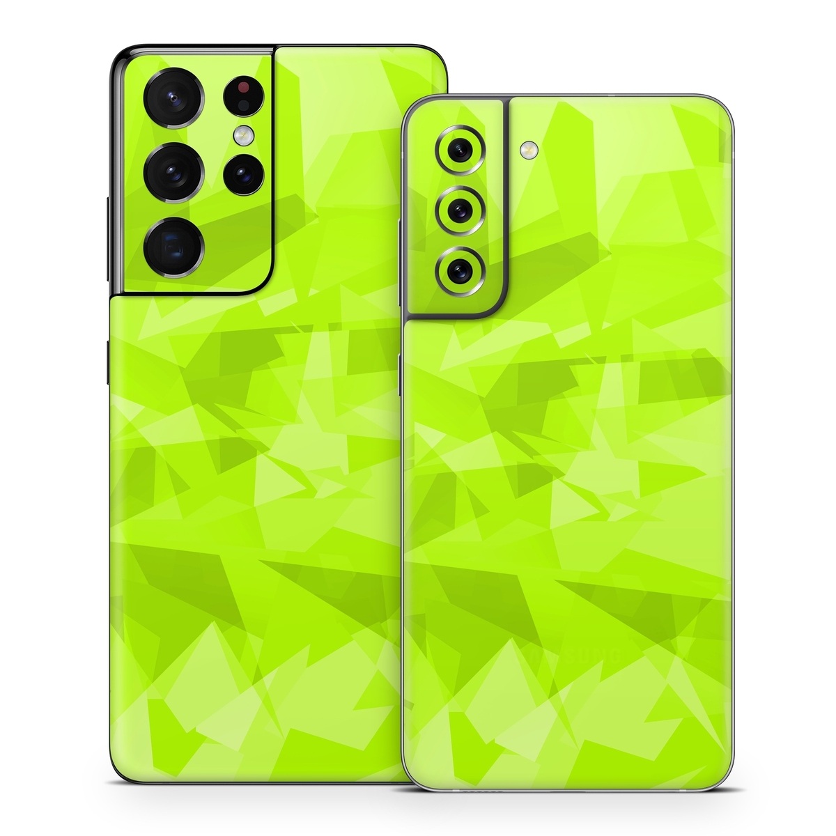 Samsung Galaxy S21 Series Skin design, with green colors