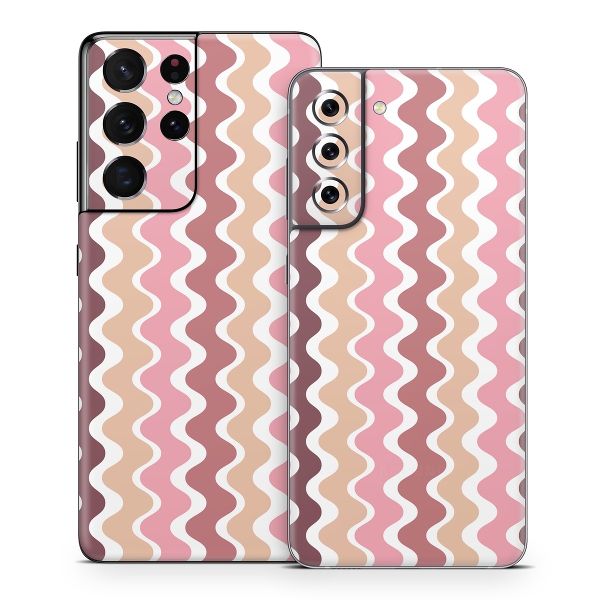 Samsung Galaxy S21 Series Skin design of Azure, Pink, Art, Material property, Aqua, Symmetry, Pattern, Circle, Font, Magenta, with white, pink, orange, brown colors