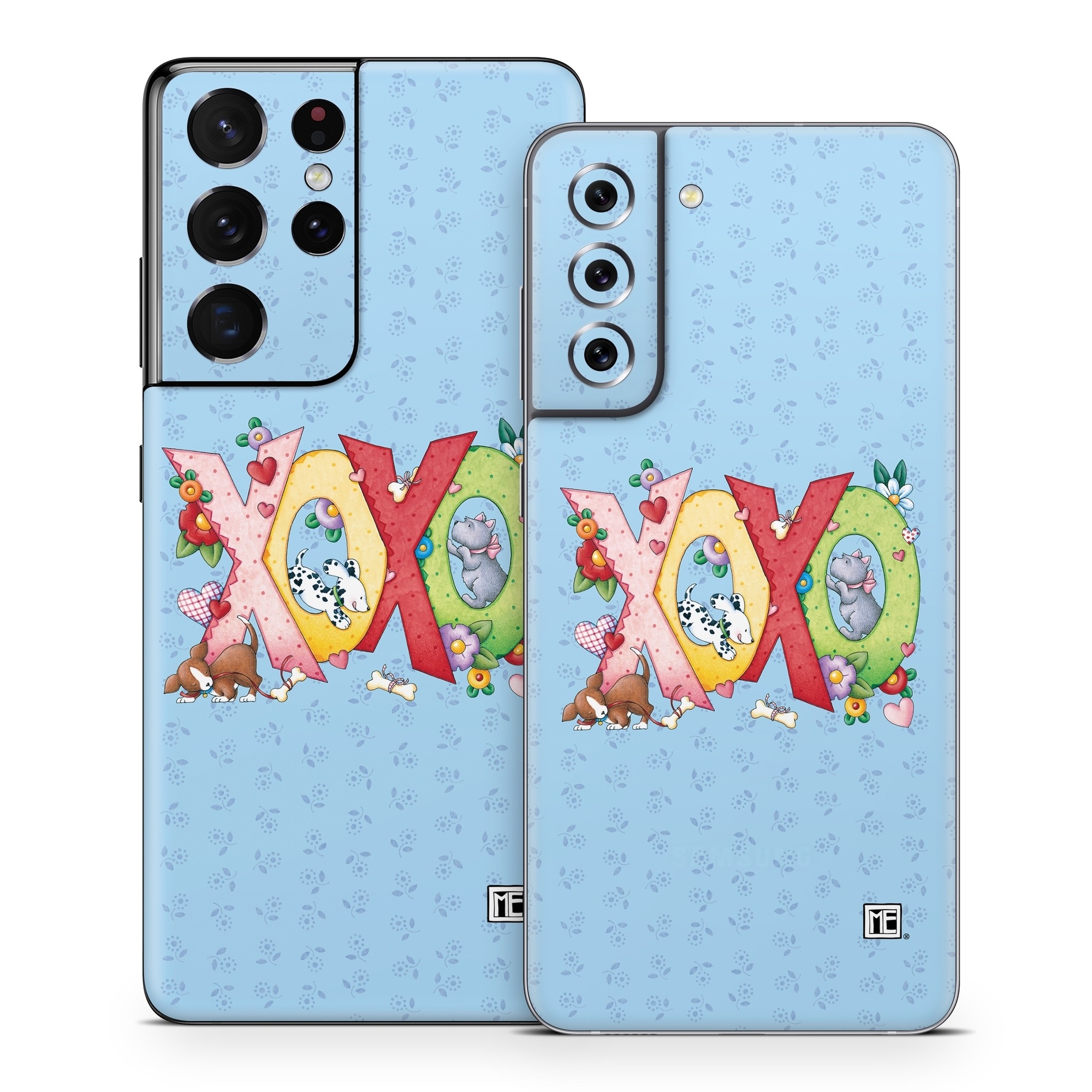 Samsung Galaxy S21 Series Skin design of Rectangle, Font, Creative arts, Art, Pattern, Happy, Illustration, Circle, Graphics, Visual arts, with blue, pink, yellow, red, green, orange, brown, white, black colors